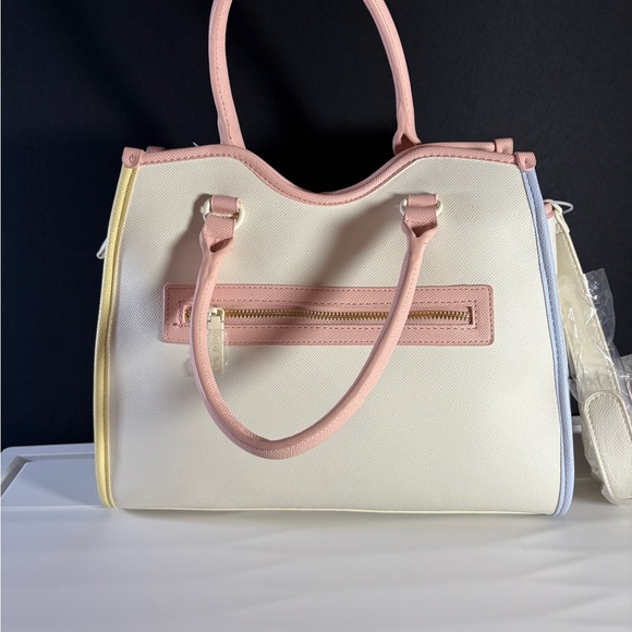 Betsey Johnson Satchel Purse Lemon‎ Coin Bag Charm Top Handle Handbag XOLINDIE